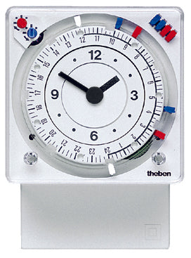 THEBEN Zeitschaltuhr mit Stecksockel 24 Std./7T. mit Gangreserve, Front 72x72 mm THEBEN Zeitschaltuhr mit Stecksockel 24 Std./7T. mit Gangreserve, Front 72x72 mm